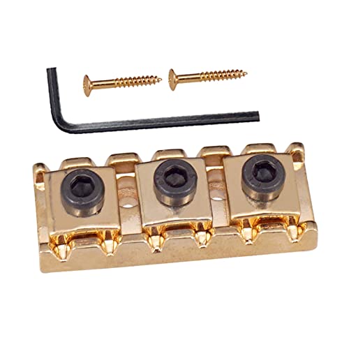 Metallgitarrensaiten- Verriegelungsmutter Mit Allenschlüssel Für Tremolo Bridge Tune-o-matic Steg (Color : Golden)