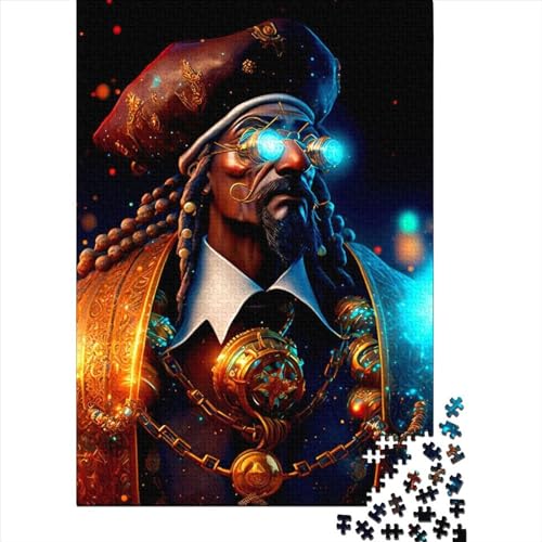 Piratenkapitän-Holzpuzzle für Teenager, Geschenke für schwierige und anspruchsvolle Puzzles, 1000-teiliges Holzpuzzle für Erwachsene Teenager, 75 x 50 cm