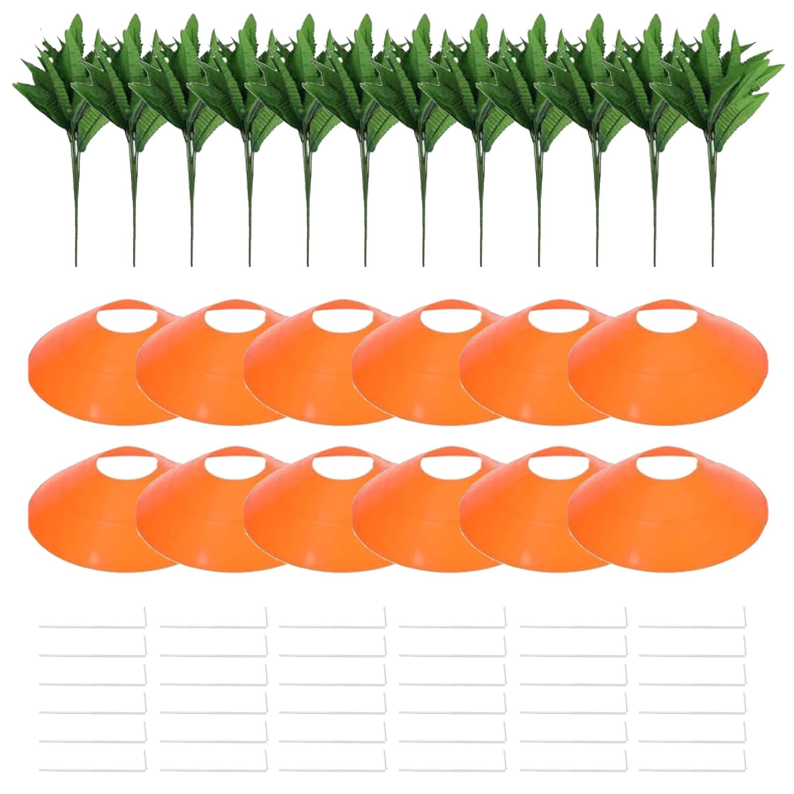 Festival-Karotten-Gartenstecker, Dekorationen, Schaumstoff-Karotten zum Basteln, Baumschmuck für den Innen- und Außenbereich