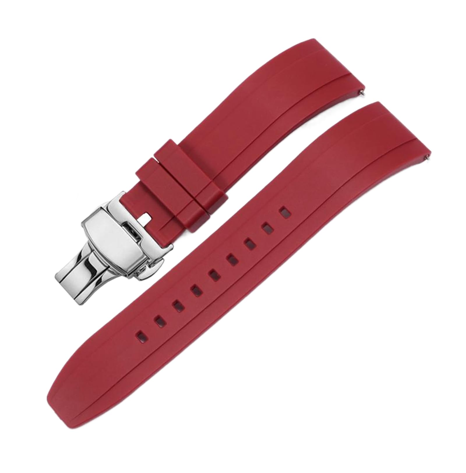 SpaRcz Gummi-Uhrenarmband, wasserdichte Uhrenkette für Herren, 22mm, Farbe 19, 22mm