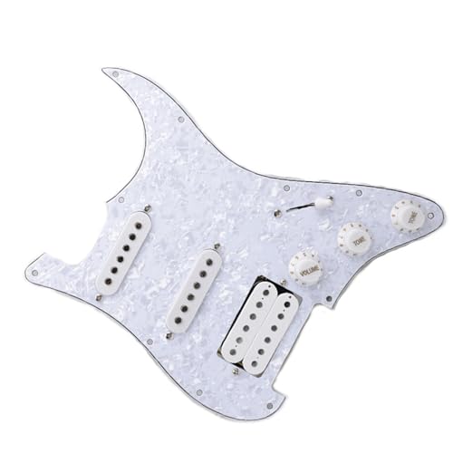 Standard-Pickguard-Tonabnehmer SSH E-Gitarre Schlagbrett Pickup Vordere Abdeckung Schaltung Montage Set Gitarre Ersatzteile (Color : 3)