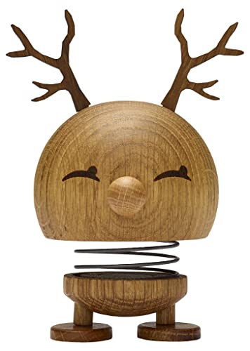 Hoptimist - Reindeer, Rentier - Medium Bimble - Oak - Handmade - Höhe 14 cm, Durchm. 7,5 cm