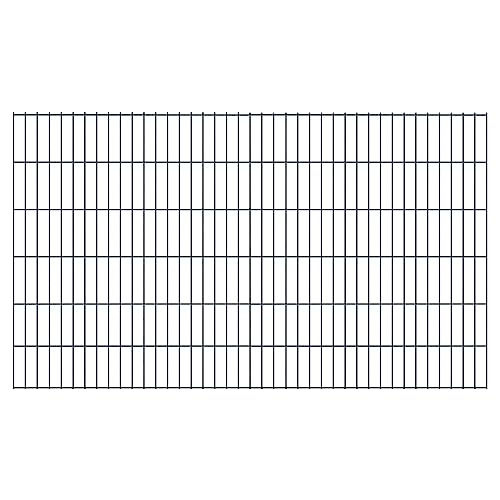 TETZNER&JENTZSCH Basic Doppelstabmatte ANTHRAZIT 200 x 120 cm, 7016 Stäbe 6/5/6, MW 50/200 mm