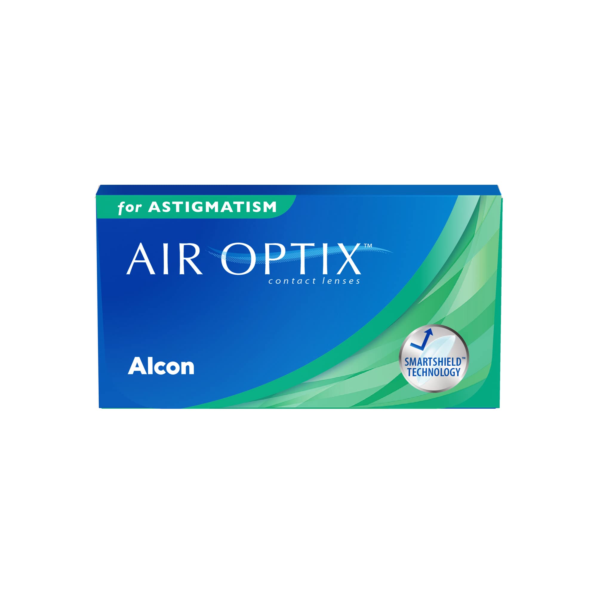 Air Optix for Astigmatism Monatslinsen weich, 6 Stück, BC 8.7 mm, DIA 14.5 mm, CYL -1.75, ACHSE 20, + 5.5 Dioptrien