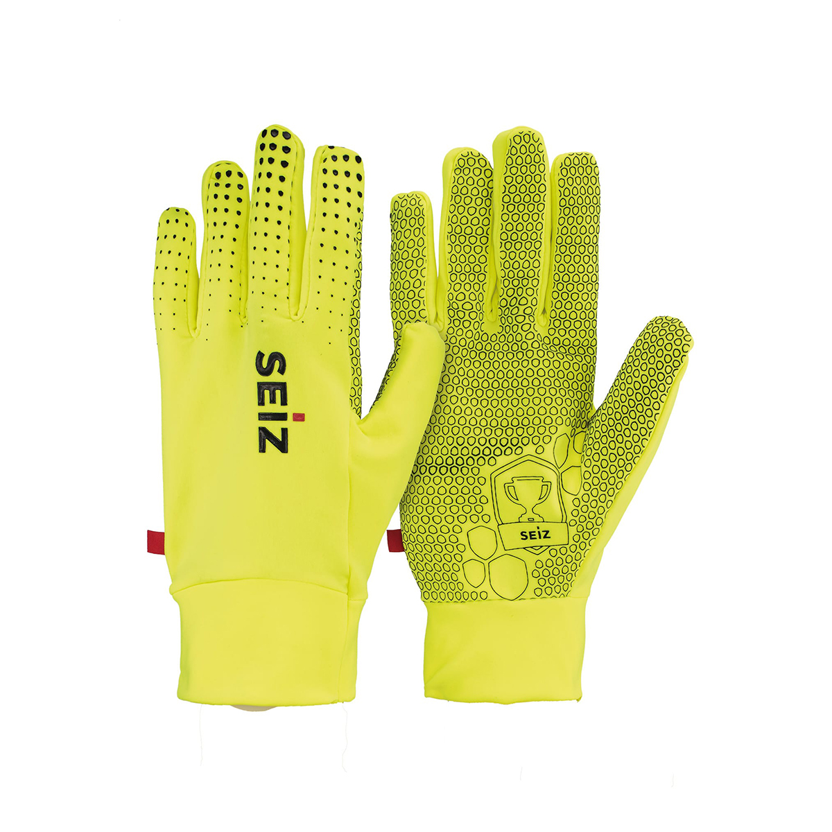 SEiZ Unisex - Erwachsene Champion Handschuhe, Neongelb, 8