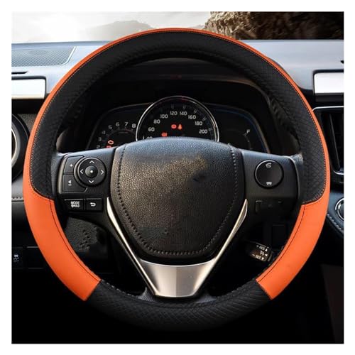 Lenkradschutz Auto Lenkradbezug Auto Lenkradbezug Für Toyota Für Chr Für Auris Für Yaris Für Crown Für Corolla Für Prius Lenkradschoner(Orange)