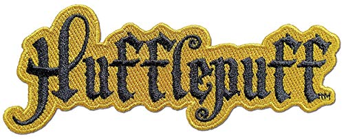 Ata-Boy Harry Potter Patch, Hufflepuff Script Aufnäher zum Aufbügeln – Harry Potter Geschenke & Merchandise