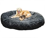 Telismei Deluxe flauschiges Extra großes Hundebett Sofa waschbar rundes Kissen Pet Bett für große und extra große Hunde