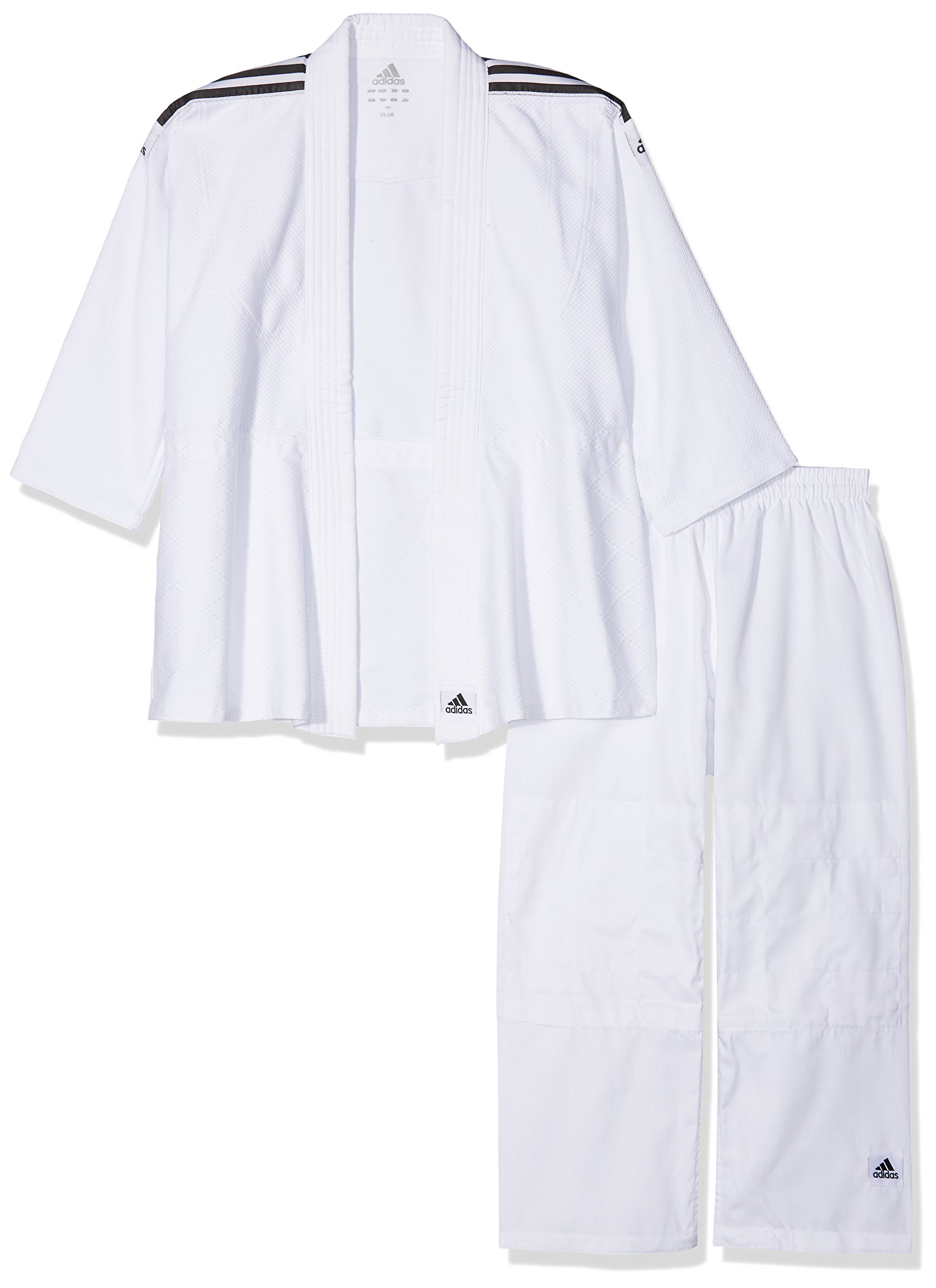 adidas Anzug Judo Uniform Club, brilliant Black/white, 160, J350