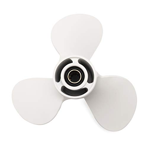 Jodriva Bootsmotorpropeller Aluminium 9 7/8x10 1/2-F, for Yamaha, 20HP 25HP 30HP Außenbordmotoren, for Yamaha, F30BEHDL(F30LEHA) 20-20HP Bootspropeller