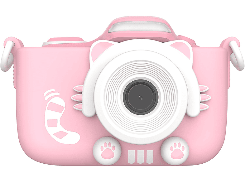 MYFIRST Camera 3, mit Schutzhülle Kinder Digitalkamera Rosa, 2 Zoll IPS