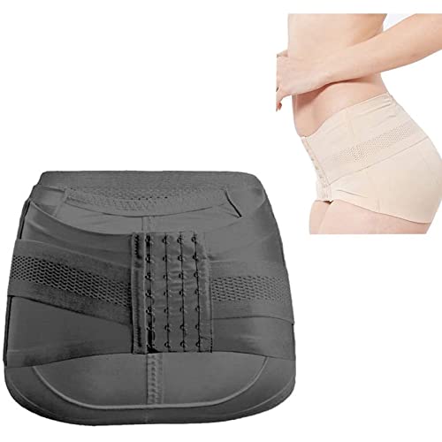 WCCNKK Postpartale Unterstützung Beckengürtel Bauch Gürtel Nach Geburt, Recovery Bauch Taille Becken Gürtel, Postnatal Bauchgurt & Postpartum Band, Rehabilitationshilfen,Schwarz,S