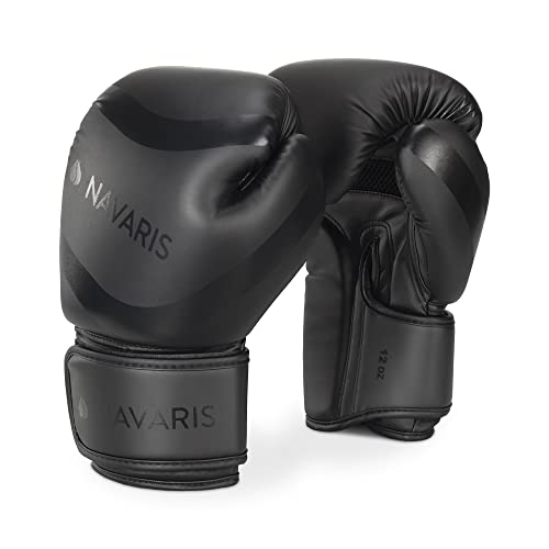 Navaris 1x Paar Boxhandschuhe 12 oz - Box Handschuhe zum Sparring oder Sandsack Training - Boxing Gloves - 2X Boxhandschuh für Damen und Herren