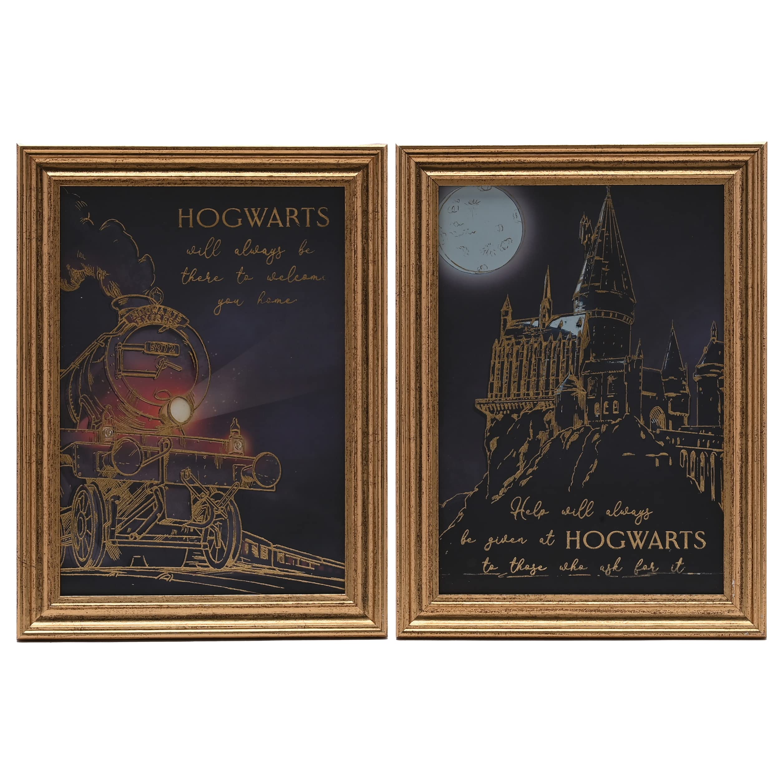 Warner Bros Harry Potter Alumni Wall Art Set Of 2 Hogwarts Express