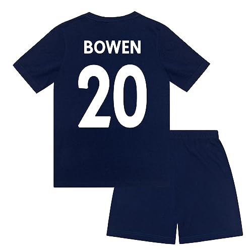 West Ham United FC - Kinder Schlafanzug-Shorty - Offizielles Merchandise - Geschenk für Fußballfans - Weinrot Bowen - 10-11 Jahre