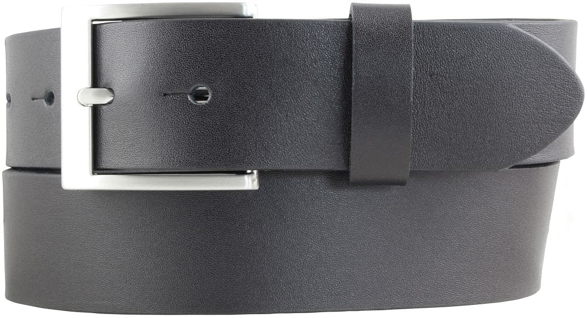 BELTINGER Hochwertiger Überlängen-Gürtel aus Vollrindleder 4 cm | 120-180 cm Ledergürtel für Herren 40mm | Herren-Gürtel in Übergrößen | Schwarz 165cm