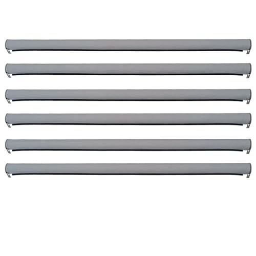 Sonnenschutz 6 Stücke Auto Panorama Schiebedach Sonnenschirm Vorhang Für Seat Für Leon 2013-2016 Für Alhambra 2011-2019 Mit Kunststoff Rohr Auto Sonnenschutz(6pcs Gray)