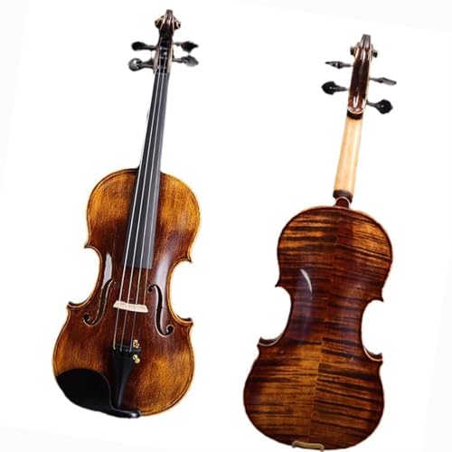 Standard Violine Antike Massivholz Handgefertigte Violine Professionelle Einbrett-Violine Violininstrument(1/8)