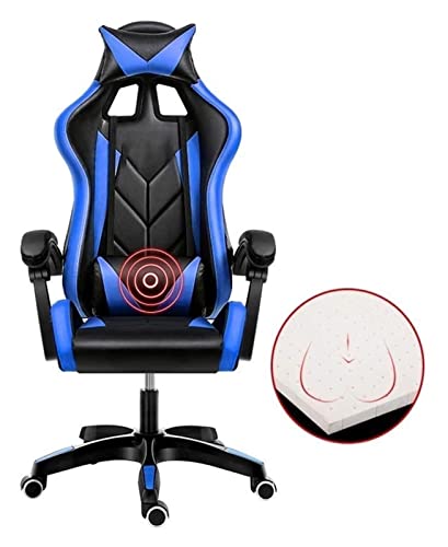 TBSZCM Bürostuhl Gaming-Stuhl Ergonomischer Bürostuhl Gaming-Stuhl Liegender Computerstuhl Eingebautes Latexpolster Sportstuhl mit hoher Rückenlehne Run forward