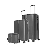 Travelite Vaka - Trolley Set L&M + Beautycase 3tlg. black