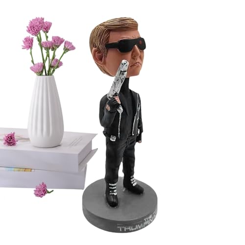 Nbhuiakl Bobble Head Mini-Figuren – Statue aus Harz des Präsidenten – Fantasie-Tischornamente, kreatives Schreibtisch-Sammlerspielzeug für Tisch, Büro