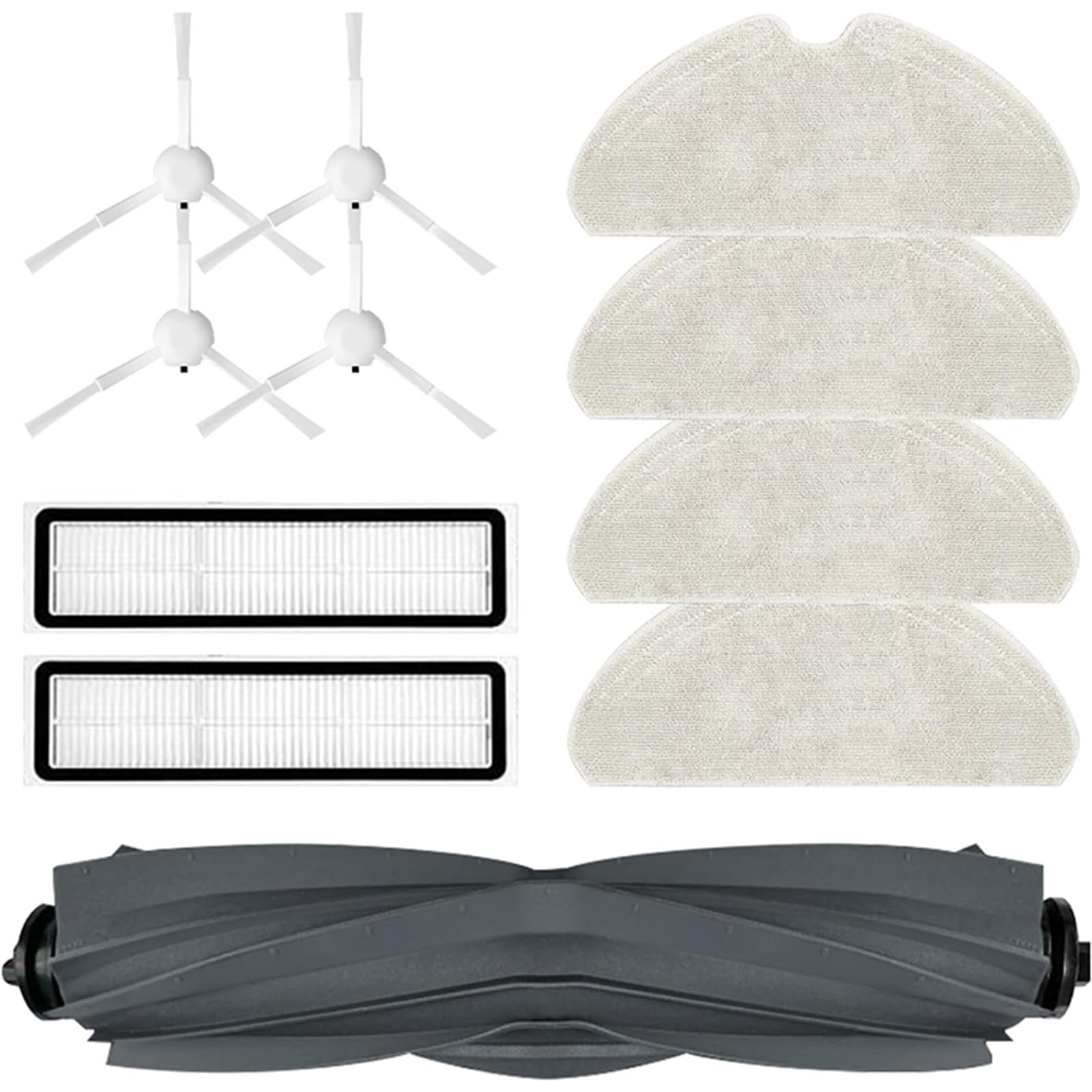 Hocheffiziente Hauptseitenkanten-Schwenkbürste, MopHepa-Filter-Rollbürste für DreameD10S/D10S Roboter-Staubsaugerfilter-Set, Kantenbürsten-Set, Ersatzteile, Staubsammelfilter, Ersatzteil