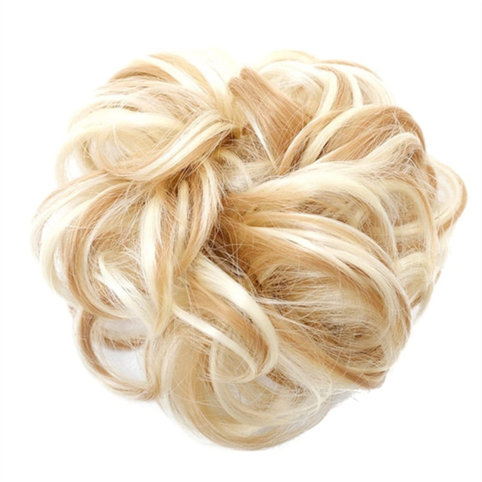 Haarteile Haarknoten Messy Bun Hair, Hochsteckfrisur Scrunchies Chignon Curly Ponytail Haarstücke Haarsprechungen mit elastischen Gummiband Synthetic Chignon Haarverlängerung for Frauen Brötchen Haare