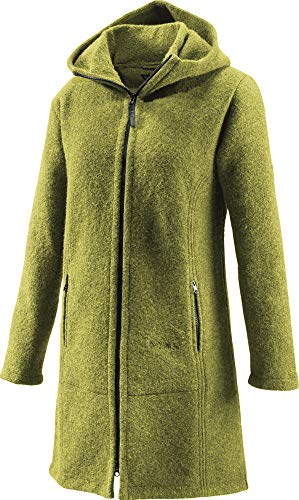 Mufflon Damen Wollmantel Rika,Farbe: kiwi, Größe: M