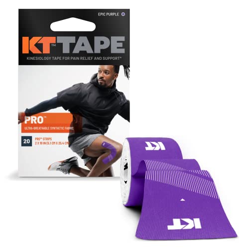 KT Tape PRO 20 Streifen aus Synthetik vorgeschnittenen Kinesiologie M Epic Purple