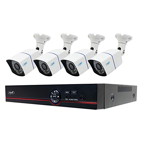 Videoüberwachungskit AHD PNI House PTZ1500 5 MP - DVR und 4 Außenüberwachungskameras, H.265, Gesichtserkennung, Erkennung von Menschen