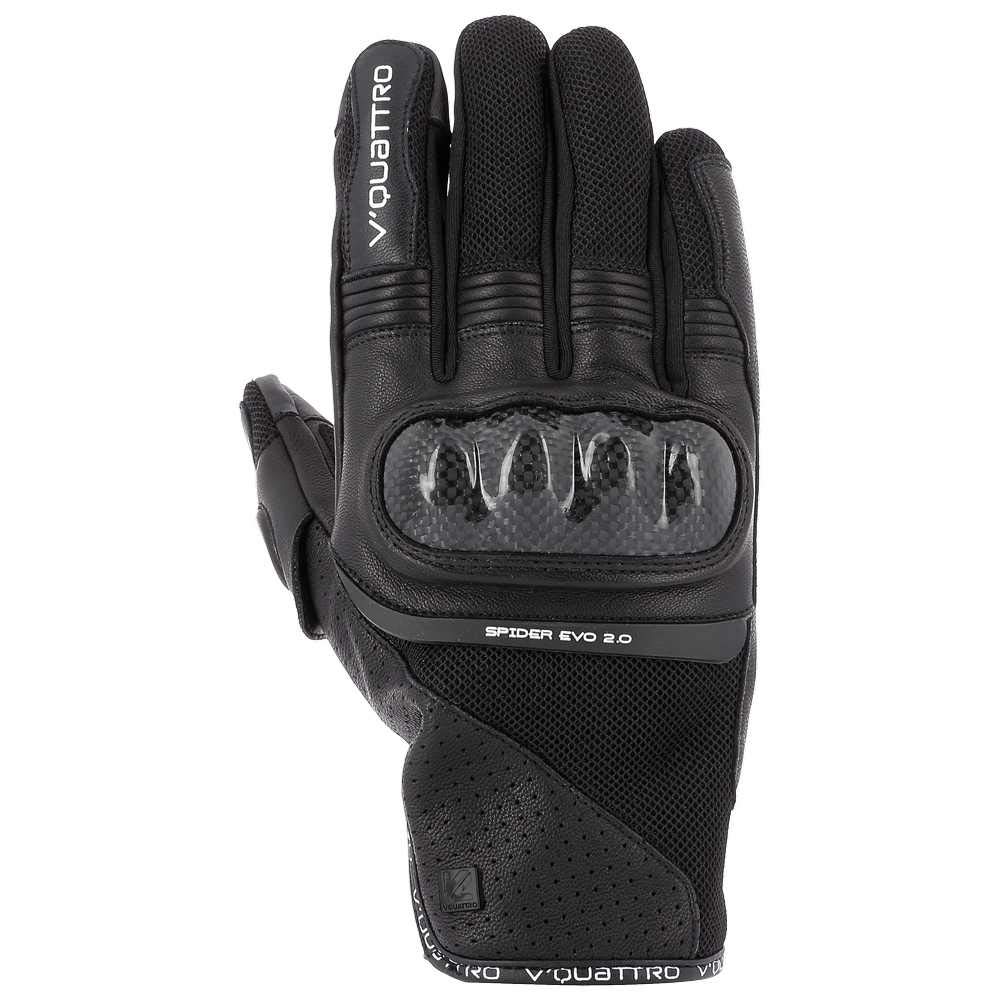 V Quattro Design Spider Evo 18 Herren-Handschuhe, Schwarz, Größe L