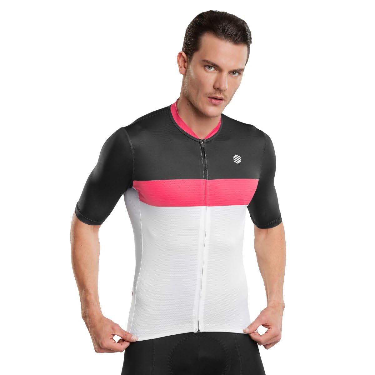 SIROKO - Sommer-Radtrikot M3 Technique Pro - XL - Weiß/Schwarz