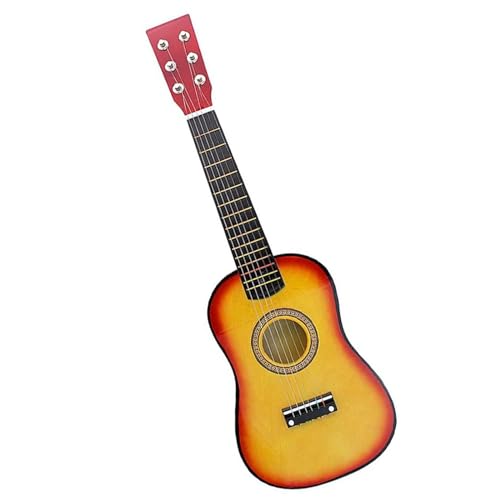 23-Zoll-Übungs-Akustikgitarre Für Anfänger, 6 Saiten, Traditioneller Stil, Kleine Ukelele-Gitarre Aus Holz Ukulele Einsteiger Kit (Color : 02)