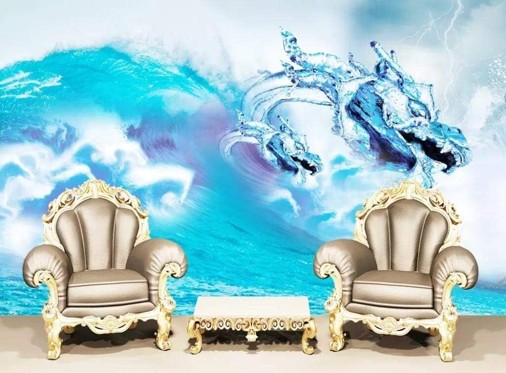 Welle Wasser 3D Tapete Poster Restaurant Schlafzimmer Wohnzimmer Sofa TV Dekorative Wand-150cm×105cm