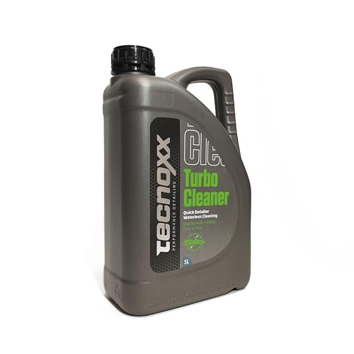 Tecnoxx - Turbo Cleaner Quick Detailer Trockenreiniger für Autos, Wasserlos, Kratzfrei, Glanzschutz, Gleichmäßige Oberfläche ohne Flecken, Professionelle Verpackung 5L