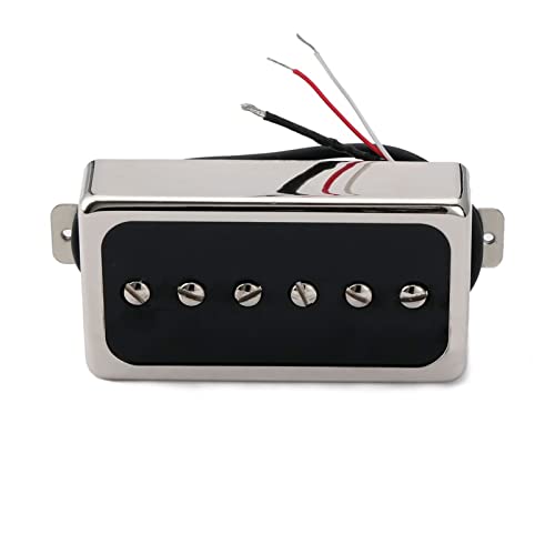 ZENGXUE Chrom Single Coil Hals Pickup Für Lp. Stil E-Gitarre Humbucker Tonabnehmer Set