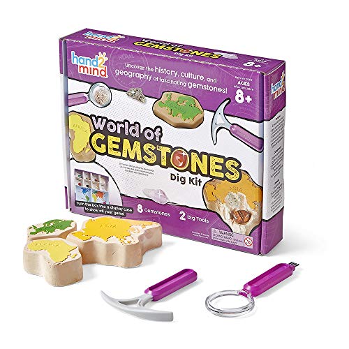 Learning Resources 93419 World of Gemstones Dig Kit, Multicoloured