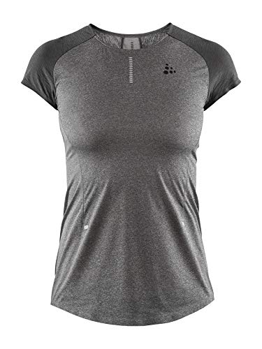 Craft Damen Nanoweight T-Shirt-Dunkelgrau, Silber, XL