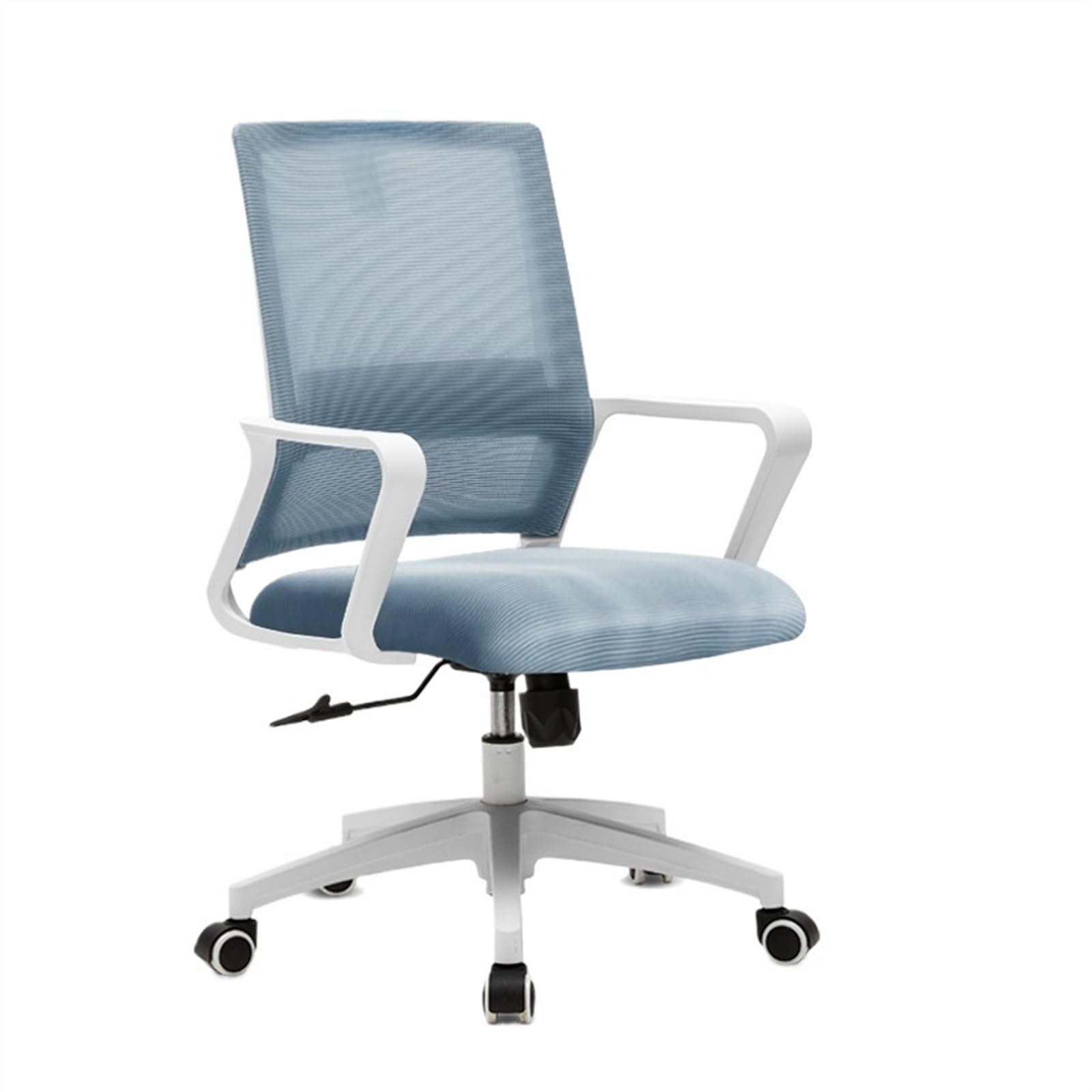 Bürostuhl Ergonomischer Ergonomische Netz-Arbeitsdrehstühle mit Rollen, bequeme Lordosenstütze for Zuhause, Schlafzimmer, Arbeitszimmer, Wohnheim, Studenten, Erwachsene Schreibtischstuhl(Blue)