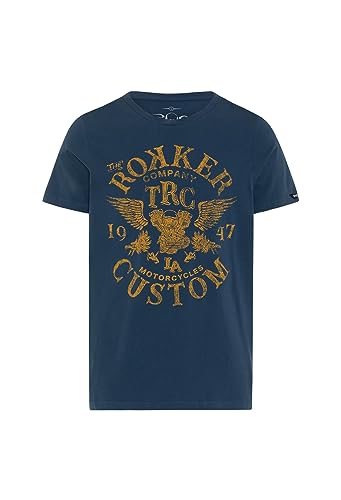 Rokker T-Shirt Custom Men Herren Kurzarmshirt, M