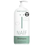 Naïf Pflegendes Shampoo - 500ml - für Baby und Kind - mit Kokosnuss - Natürliche Inhaltsstoffe - 100% Vegan