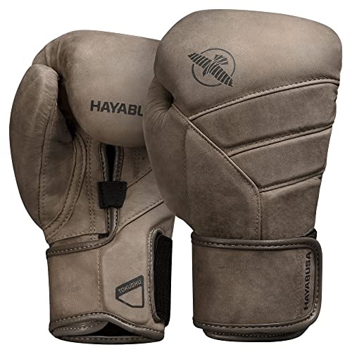 Hayabusa T3 LX Boxhandschuhe aus Leder - braun, Größe 14 Oz