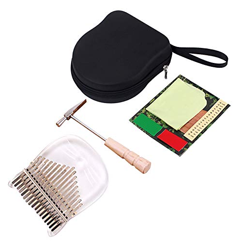 MEELYHOME 17 Tasten Transparent Kalimba African Thumb Piano Musikinstrument Finger Piano