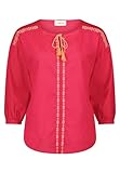 Cartoon Damen Tunika-Bluse mit Stickerei Pink/Rosa,40