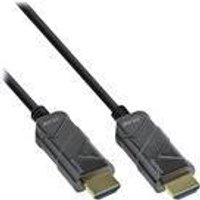 INLINE - Ultra High Speed HDMI-Kabel - HDMI (M) bis HDMI (M) - 50 m - Glasfaser - Schwarz - Active Optical Cable (AOC), Support von 4K 120 Hz, unterstützt 8K 60 Hz (7680 x 4320)