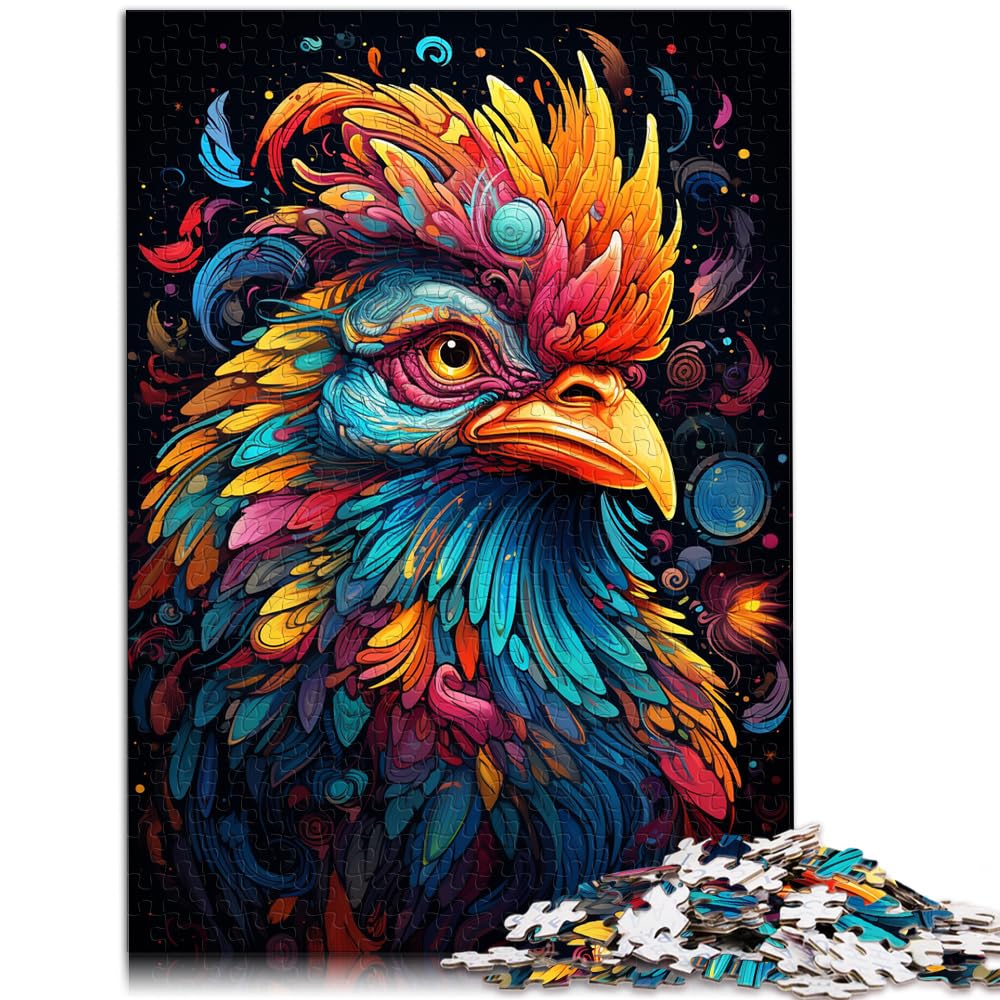 Puzzles Geschenke Spielzeug Huhn Entzückendes Puzzle für Erwachsene 1000 Teile Holzpuzzle Familienspiel Stressabbau Schwieriges Herausforderungspuzzle 1000 Teile (50x75cm)