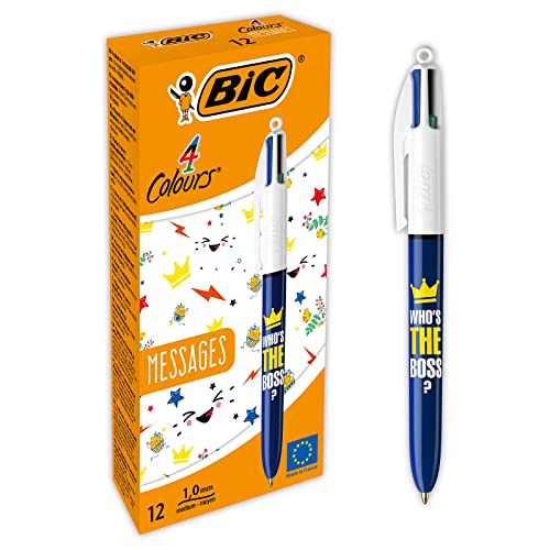 BIC Kugelschreiber 4 Farben Sprüche