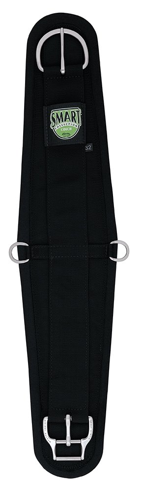 Weaver Leather Roper Smart Cinch, mit Filz, gefüttert, 76,2 cm, Schwarz