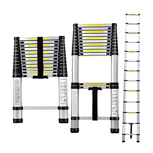 Teleskopleiter Teleskopleitern Mehrzweck-Ausziehleiter Teleskopleiter Teleskopleiter 8 m / 7 m / 6,2 m / 5 m / 4,2 m / 3,8 m / 2,6 m, Aluminium-Teleskop-Ausziehleitern für Dach Ambitious