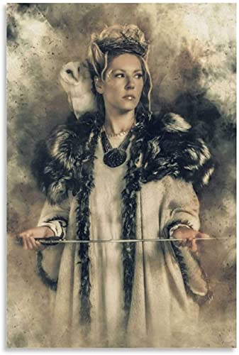 DIY Erwachsene Und Kinder Diamant Malerei Painting Kits Vollbohrer Lagertha Vikings Poster Malerei Leinwand 5d Strass Bild Kristall Kunsthandwerk 23.6"x35.4"(60x90cm) Kein Rahmen